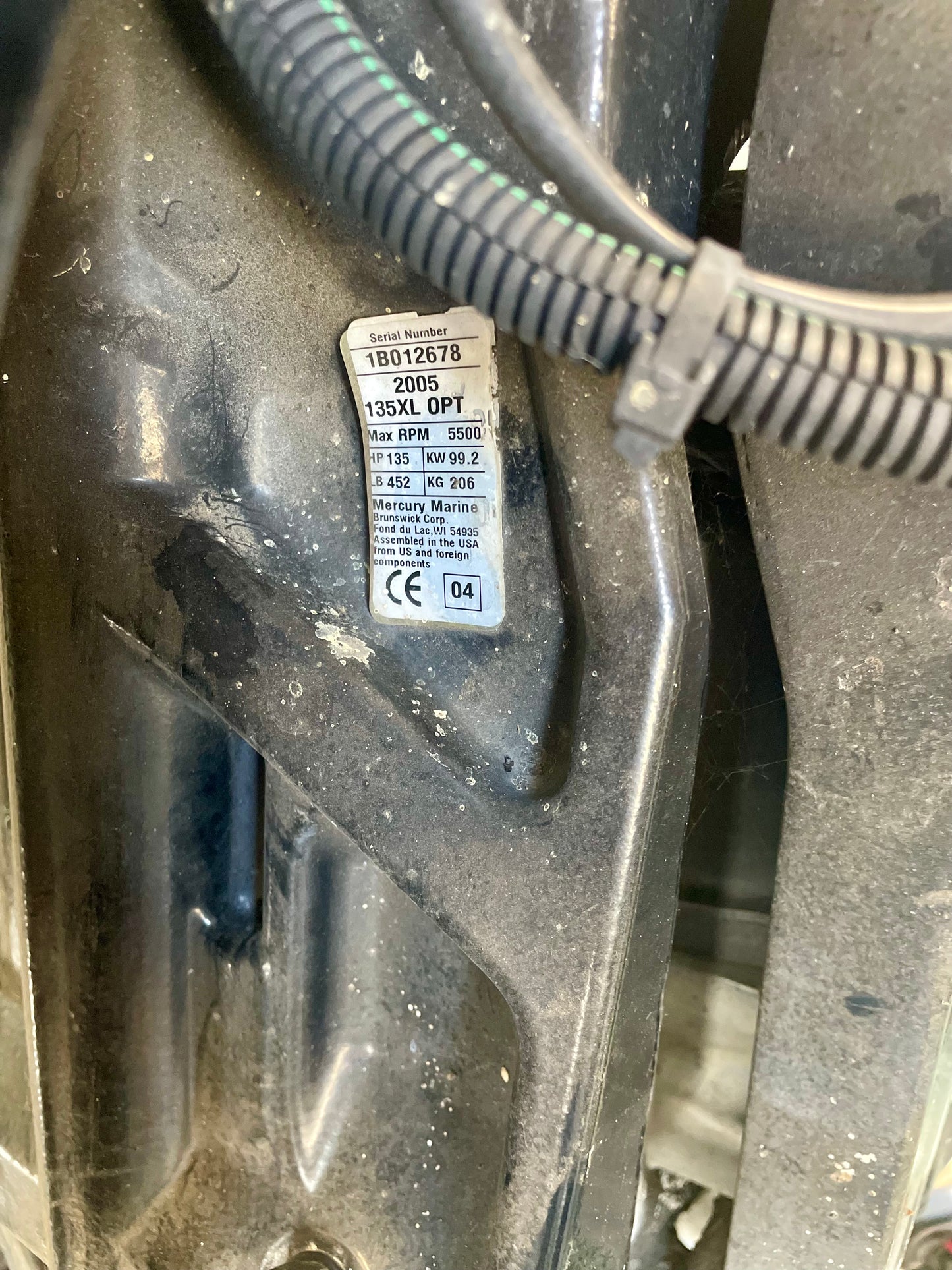 2005 135HP MERCURY DFI OUTBOARD