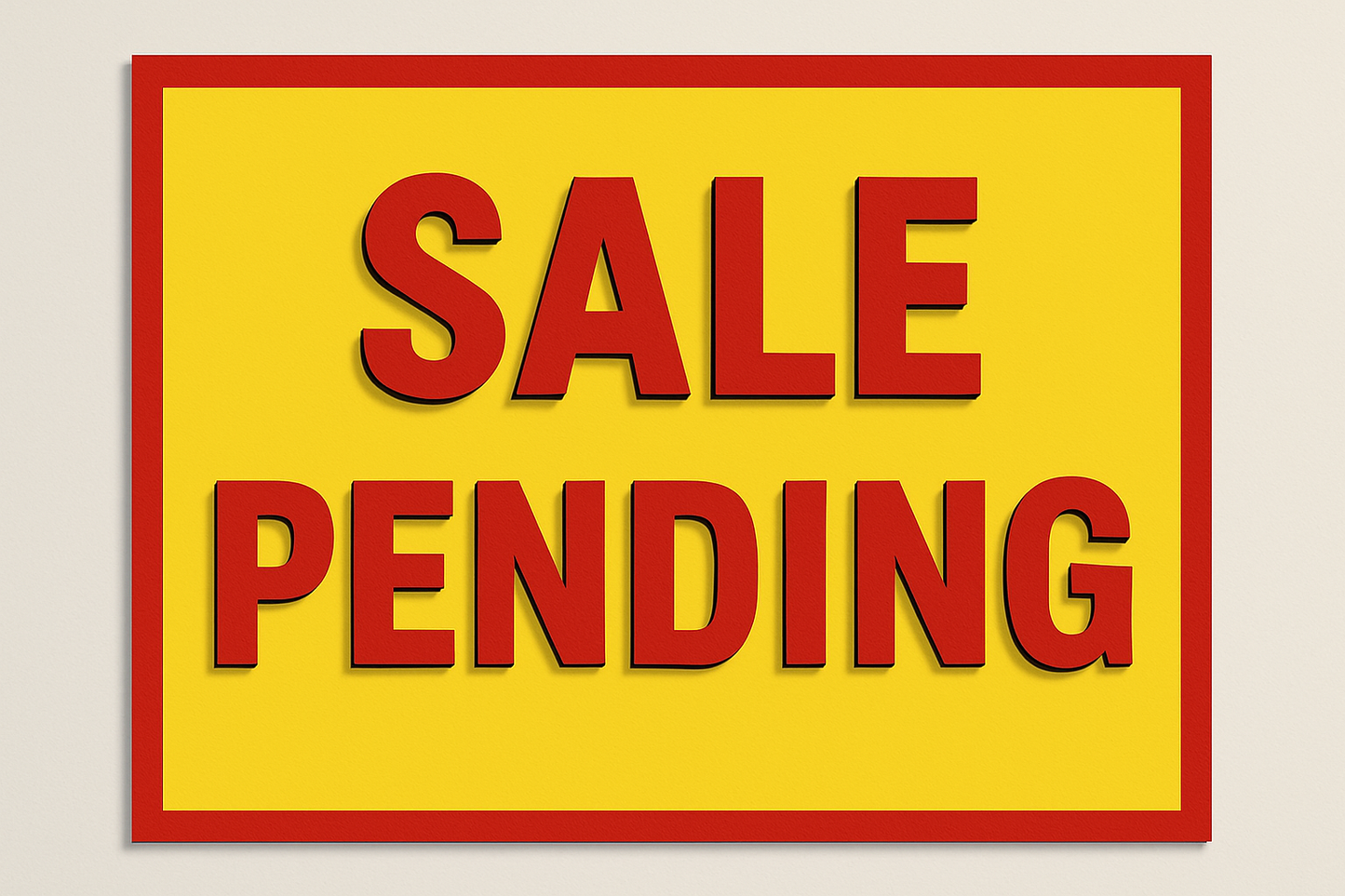 sale pending sign